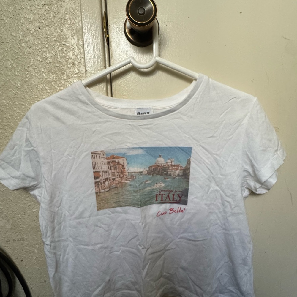 Princess Polly: Italy love tee ivory